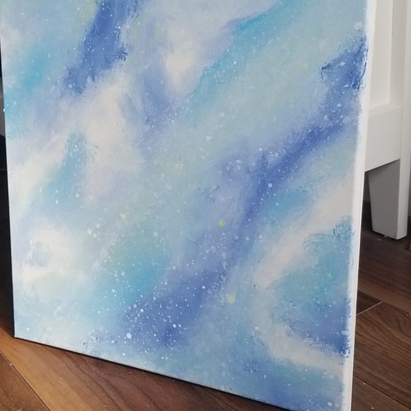 Blue Abstract Painting - Picture 3 of 4